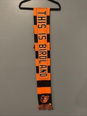 Baltimore Orioles 'This Is Birdland' Scarf - Orange & Black